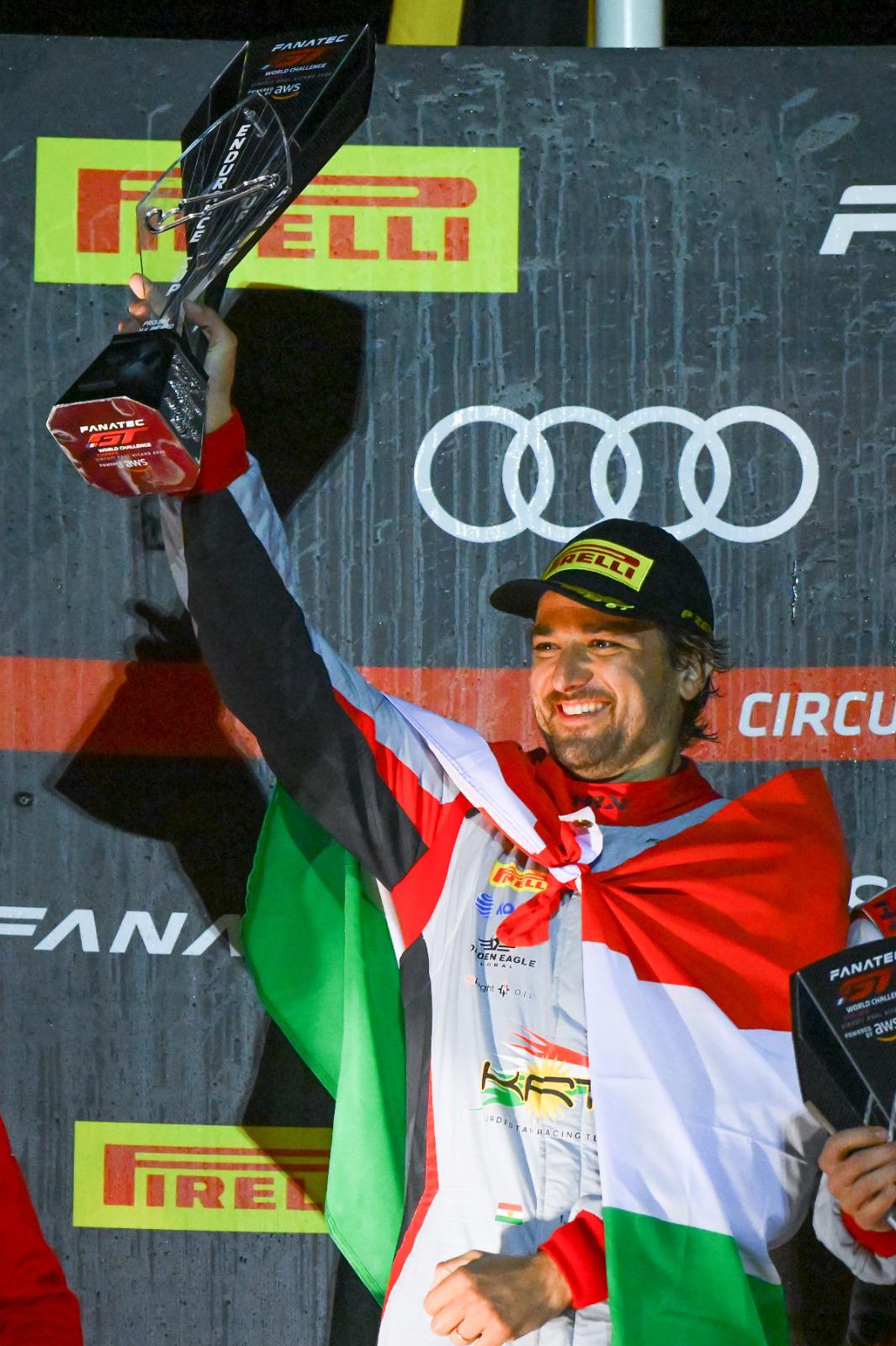 The Spanish-Kurdish race car driver Isaac Tutumlu claimed his first podium of the 2023 GT World Challenge Europe Endurance Cup season (Photo: Isaac Tutumlu)